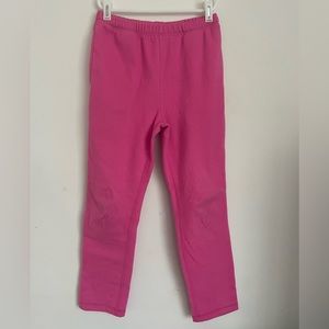Kids pink fleece pants.